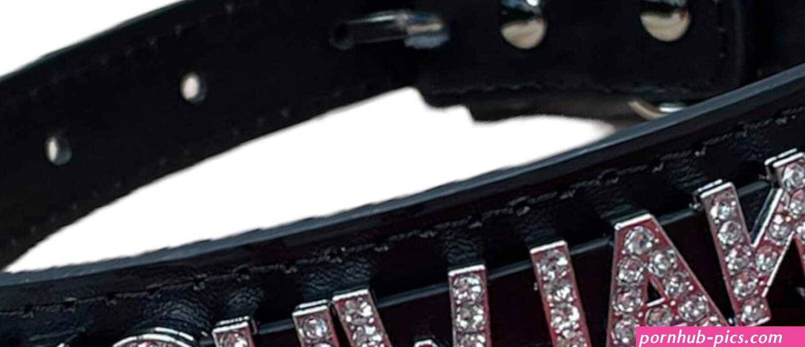 : Plug Emporium Black Vegan PU Leather Bondage Type BDSM Choker Collar Rhinestone Anal Whore : Health Household