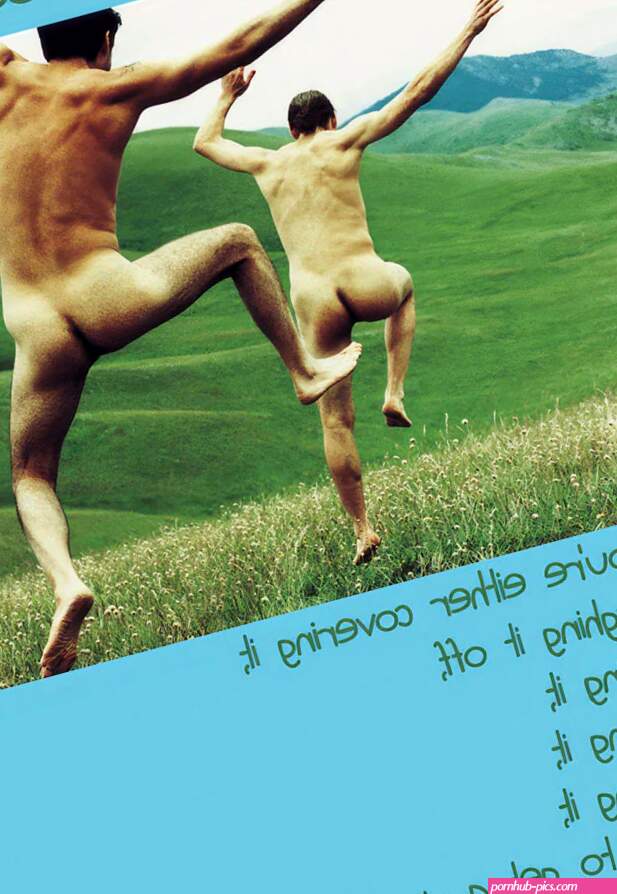 Funny Birthday Card: Naked Men Running Through Field
