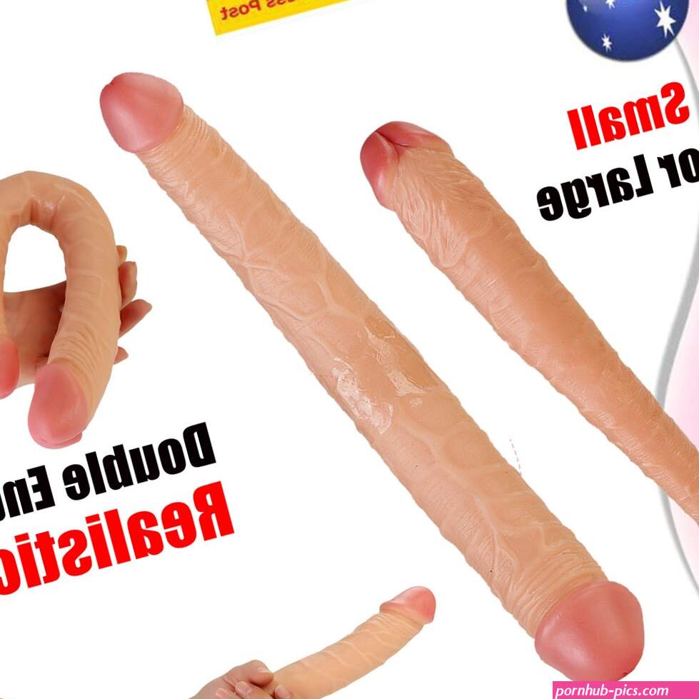 Realistic Double Ended Dildo Big Dong Silicone Penis Lesbian Anal Sex Toy