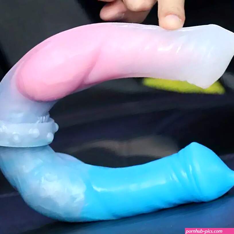 12.2in Silicone Double Ended Knot Dog Big Soft Dildo For Lesbian Gay