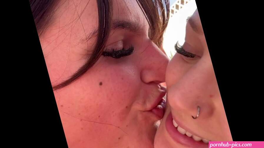 Hot real lesbians touching boobs and having sloppy makeout with tongs and sucking