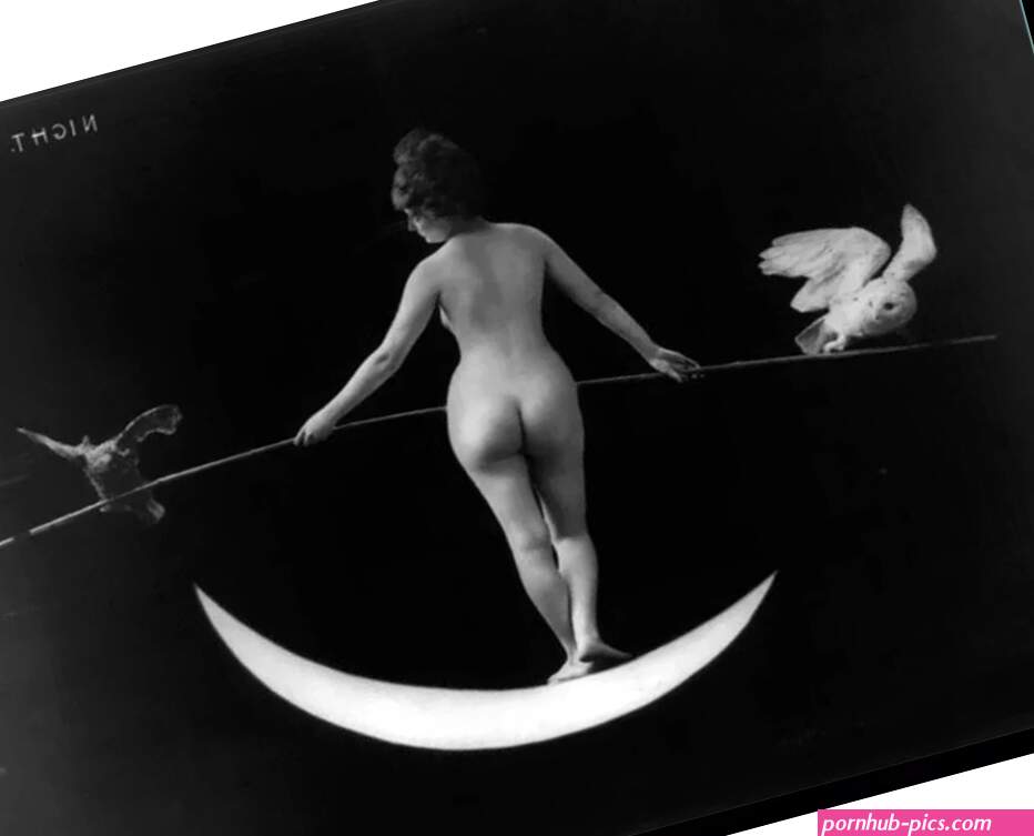 Nude Woman on Crescent Moon