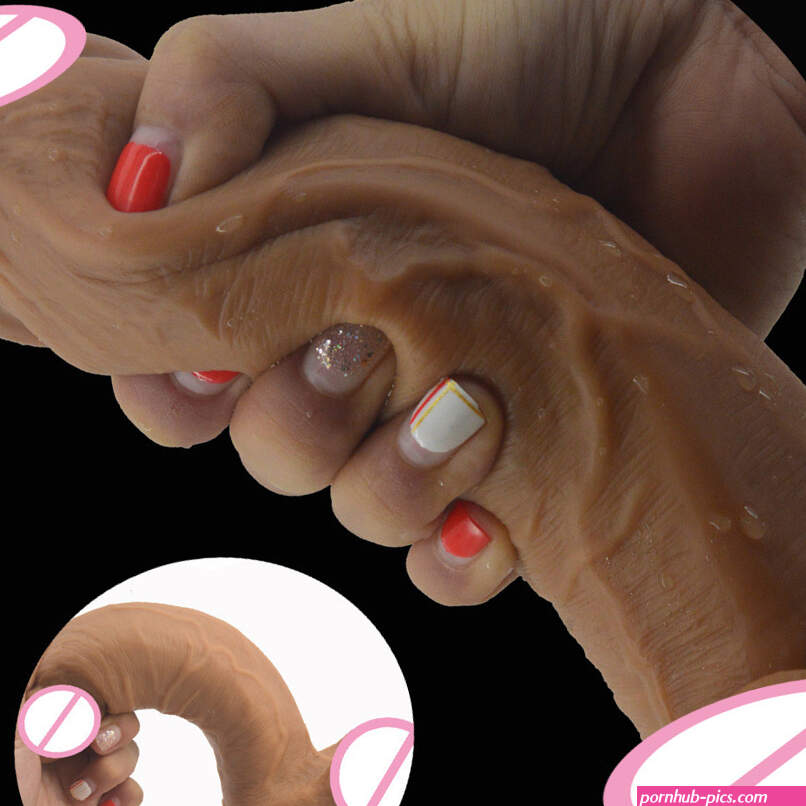 Womens Double Layer Silicone Realistic Dildo Soft Huge Penis Big Dick Sex Toys