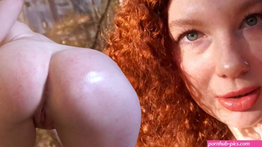 Hot German Ginger Teen Squirtet in the Woods!