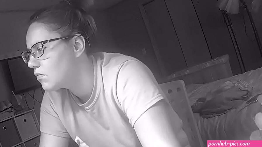 Whore Says Fuck Homework and Fucks Her Pussy to Lesbian Porn Spy Cam