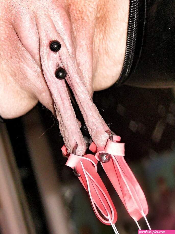 Lets see how far we can stretch your pussy lips bdsm cunt fetish