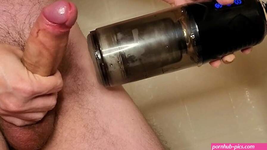 Automatic Male Masturbator Makes Big Dick Cum So Hard
