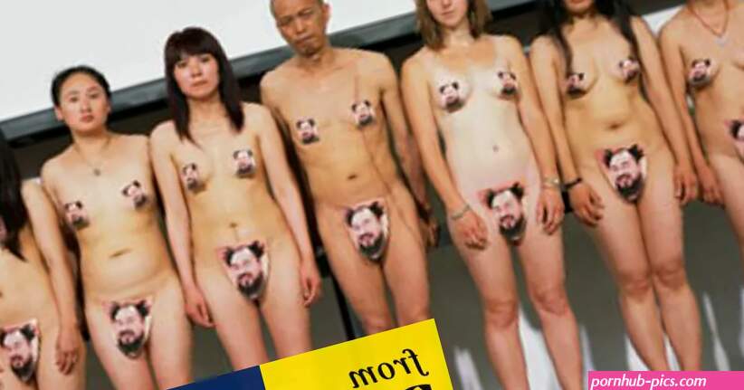 Ai Weiwei supporters strip off as artist faces porn investigation