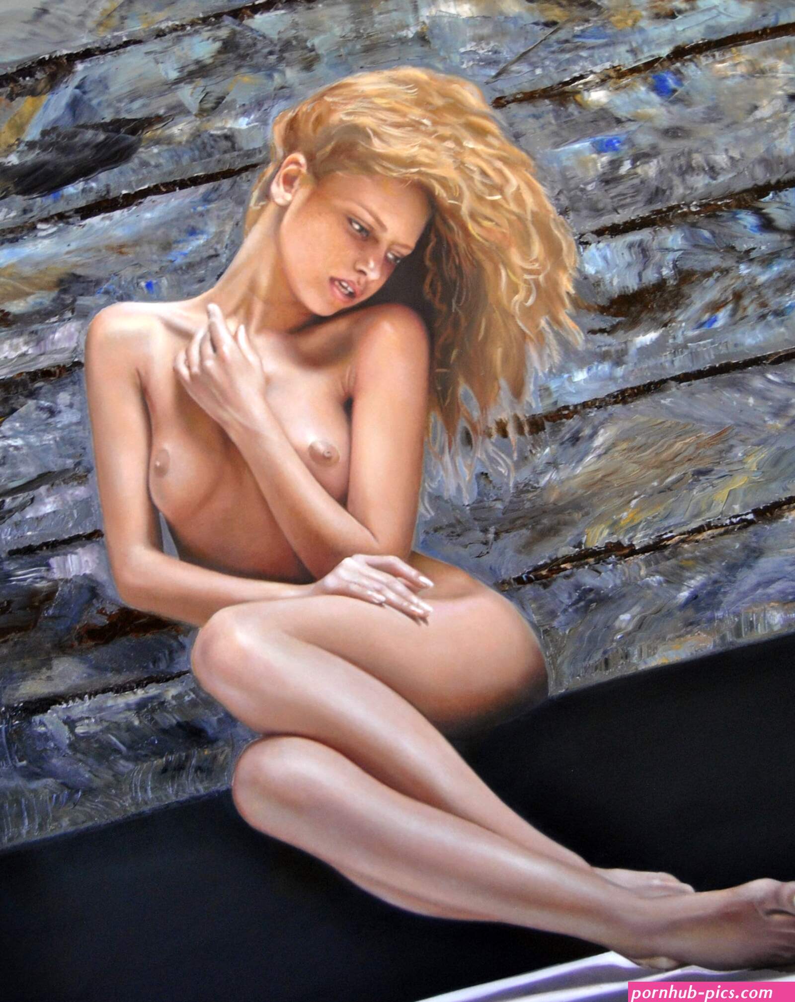 Hand-painted Nude Woman Oil Painting