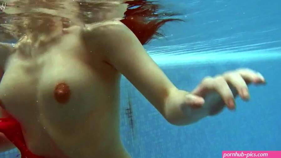 Being naked underwater brings her sexual pleasures