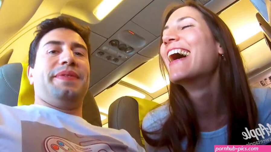 Risky Blowjob in a Plane to Berlin