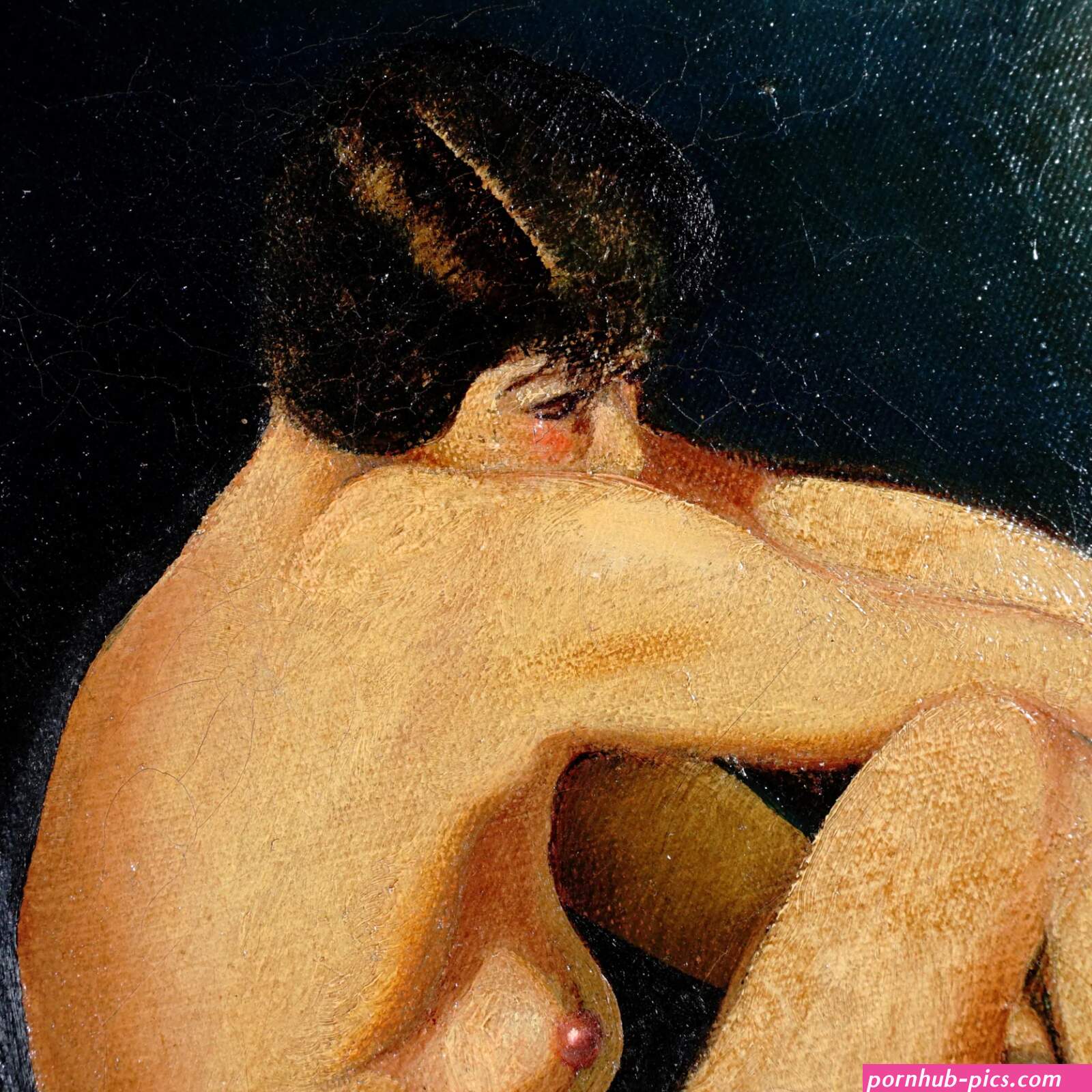 Portrait of Kiki de Montparnasse Art Deco French Female Nude Painting