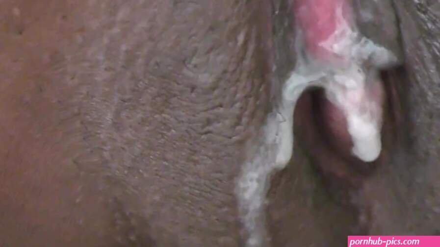 Ebony cowgirl creampied by white cock