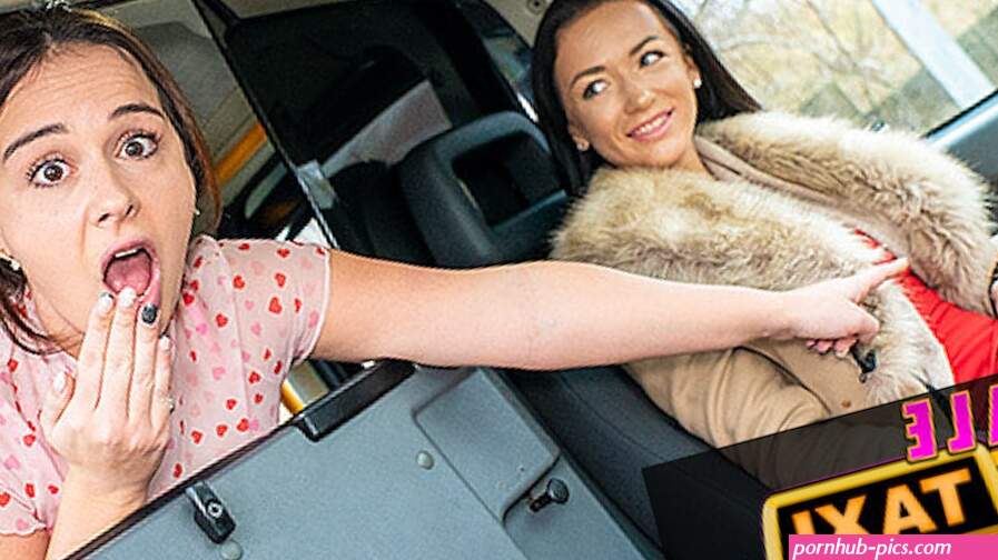 Female Fake Taxi Zuzu Sweet and Minni Joy backseat fuck with a strap-on dildo
