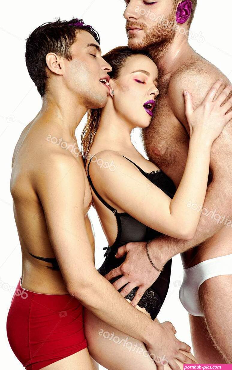 Swinger Threesome Lingerie Isolated White Background Stock Photo smmartynenko 189377538