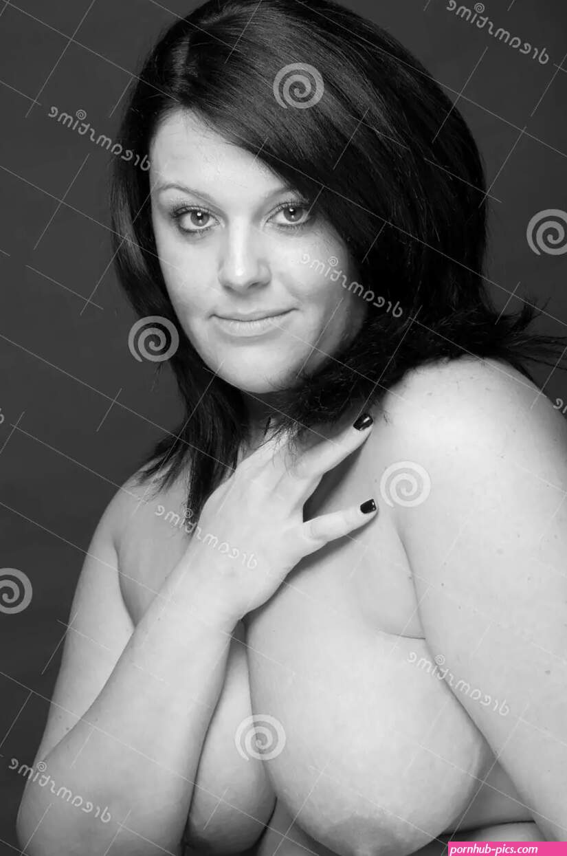 Nude Mature Plus Sized Woman Stock Photo