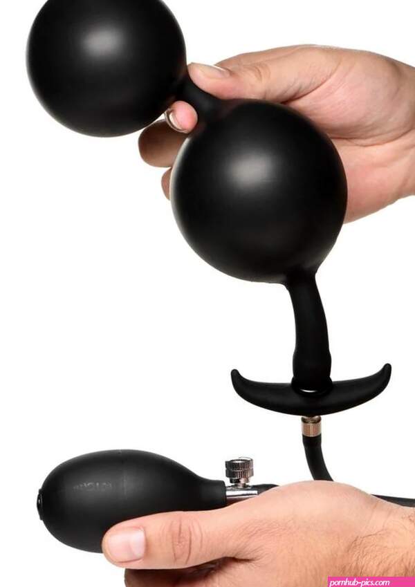 Master Series Ass Rattler Weighted Inflatable Silicone Anal Plug