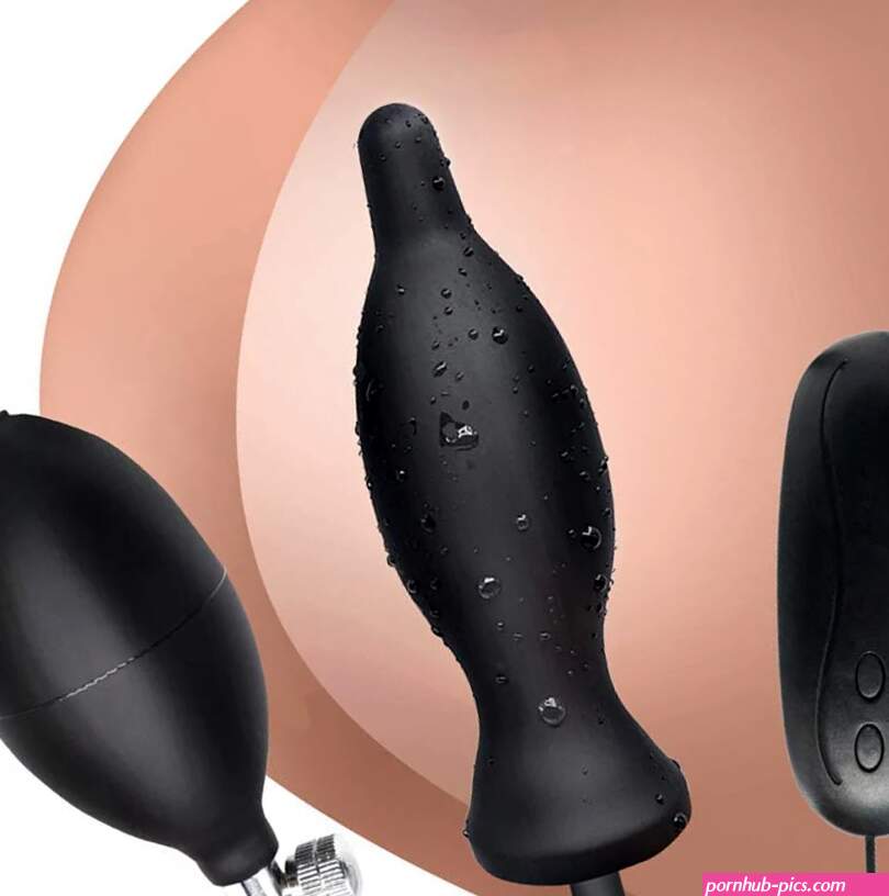 Vibration Inflatable Anal Plug Silicone Backyard Expansion SM Toy