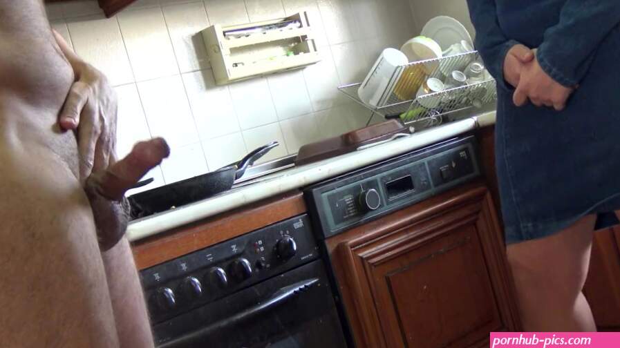 amateur stepmom caught stepson masturbating in her kitchen