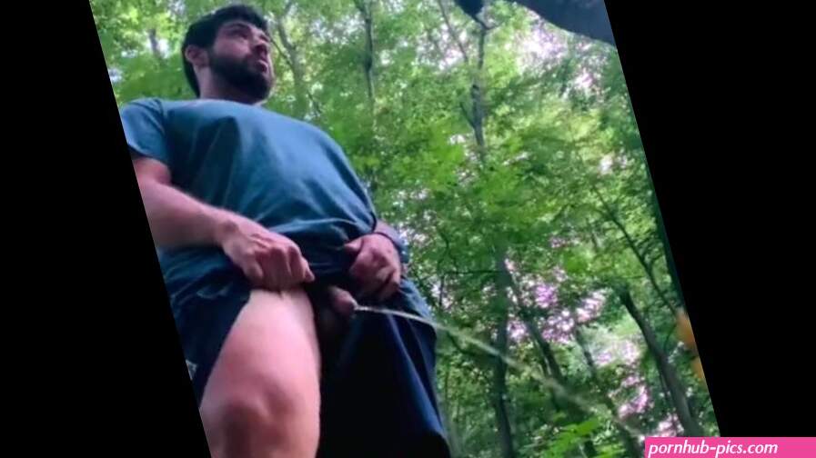 Peeing outside