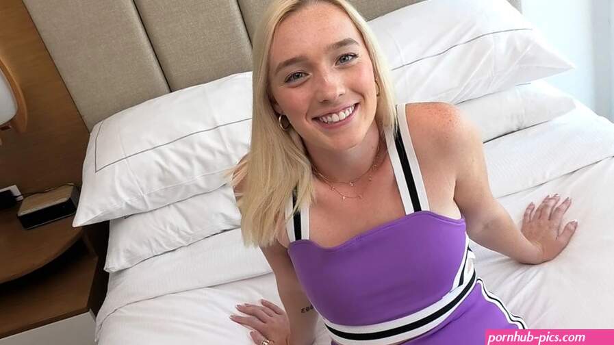 Blonde haired blue eyed teen stars in her first porn by eXXX Teens