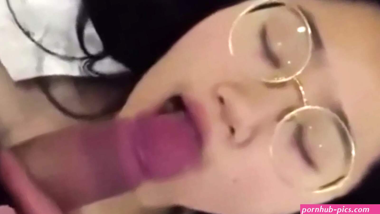 Chinese blowjob with glasses