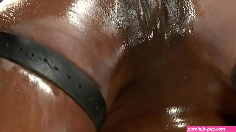 Immobilized limbs in latex and chained to the ground blond Ranie Mae whipped then ebony Ana Foxxx bound in device in upside down position fingered by lezdom Claire Adams