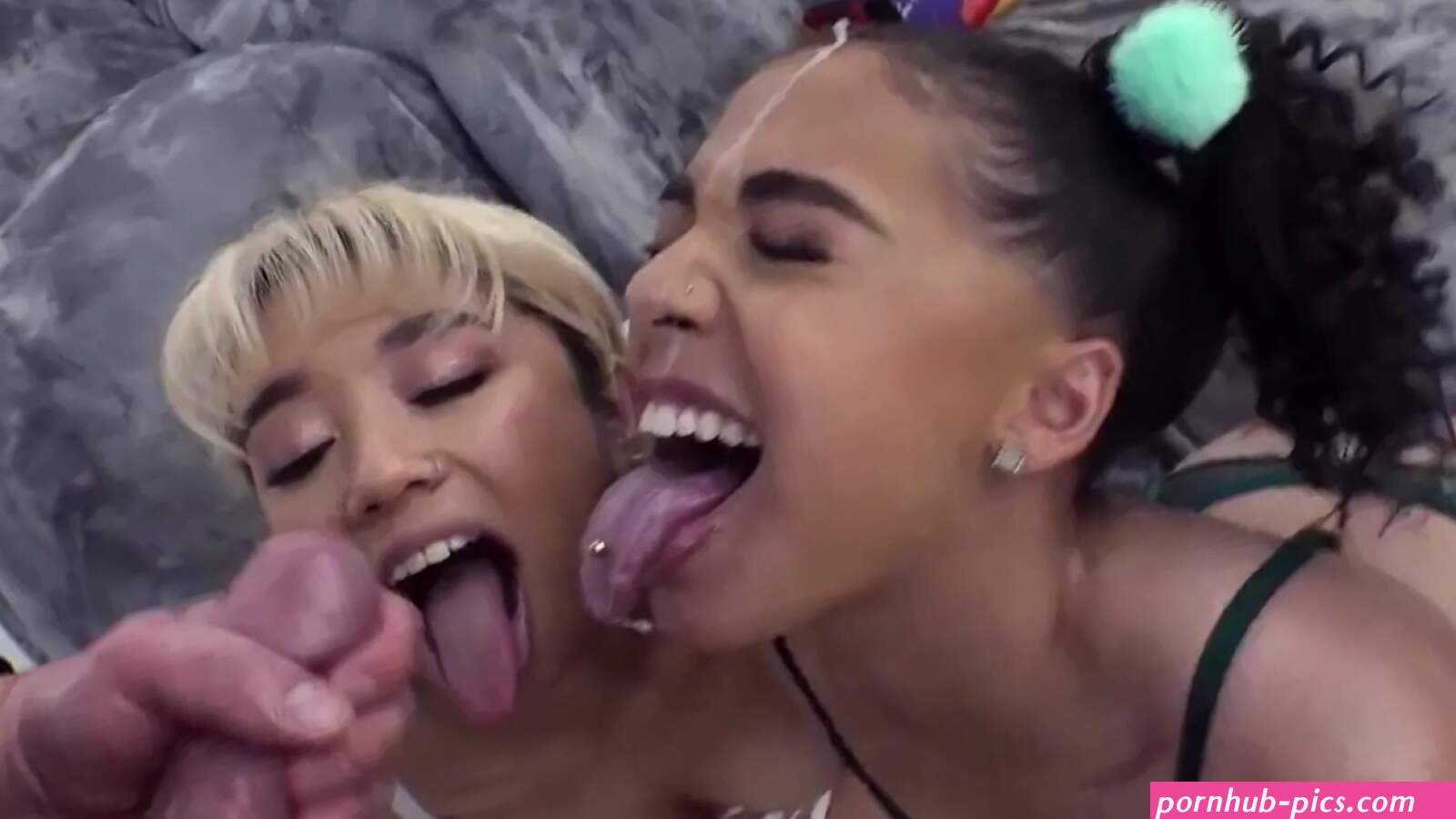 Filthy bitches having an anal FFM threesome with a white cock