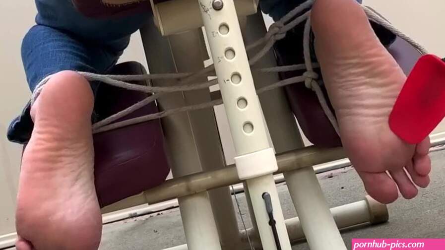 Massage chair feet tickling- torture