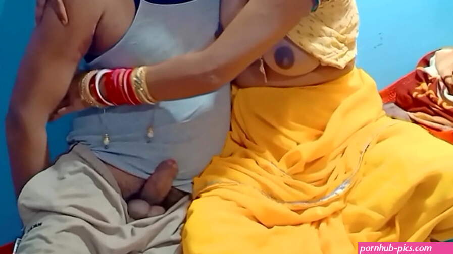 Yellow Saree Fucking With Hasband