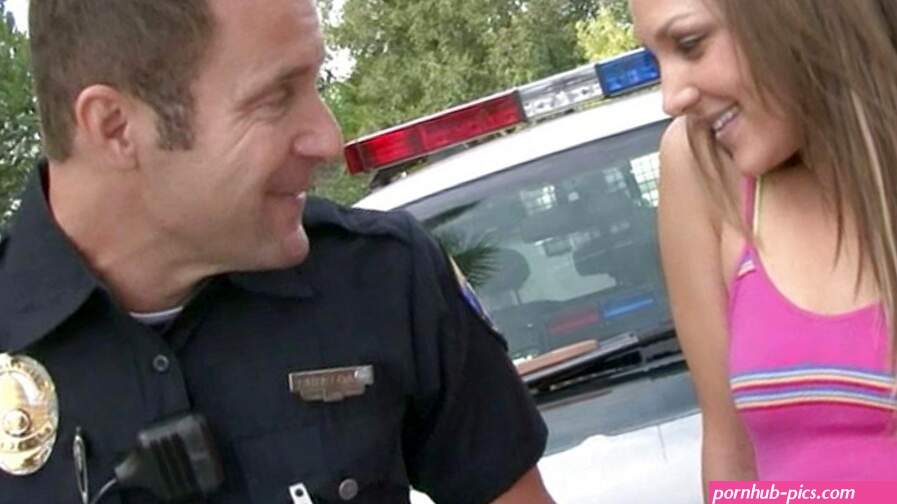 Kiera King Gets Fucked In The Ass By A Cop On The Hood Of His Squad Car