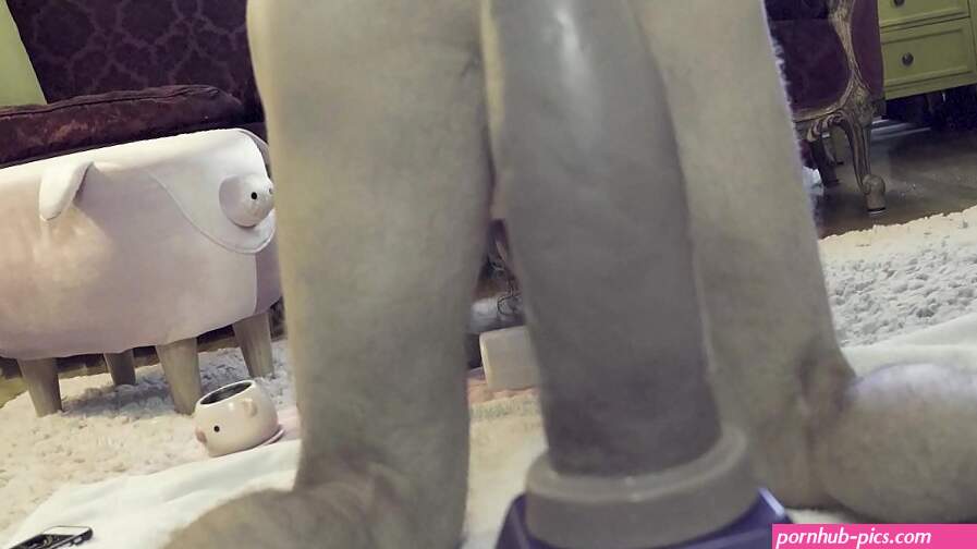 HUge dildo fucking his asshole