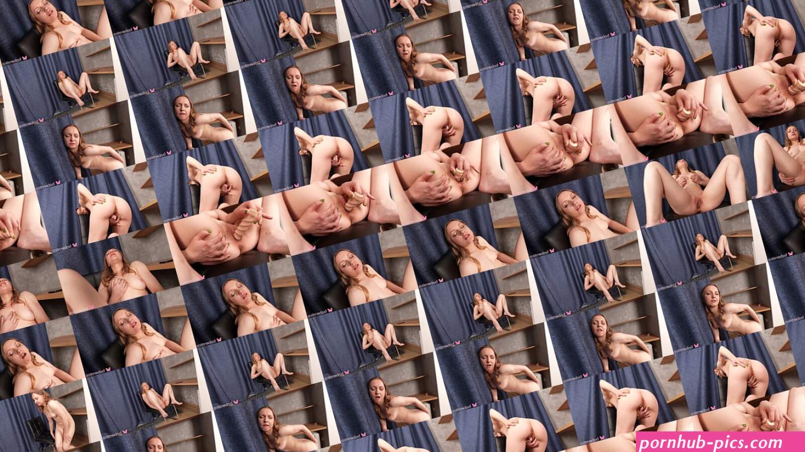 Solo teenNika is rubbing her pussy with sex toy in 4K.