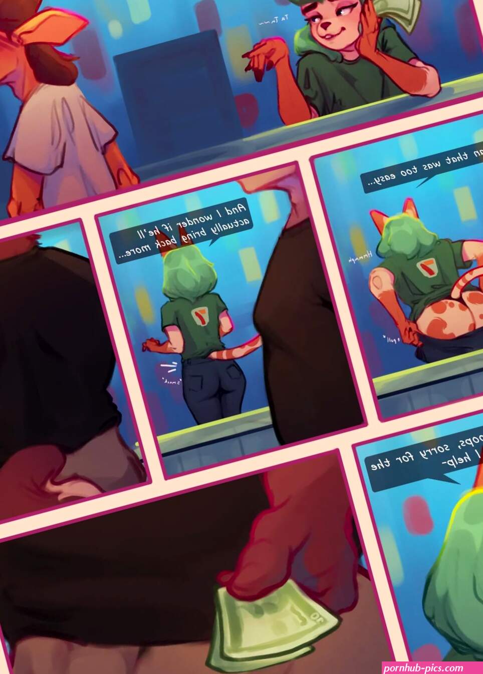 Scammed By The Cashier Porn Comic english 02