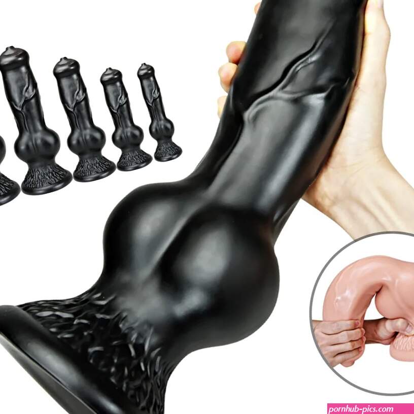 Huge Animal Realistic Dog Knot Dildo