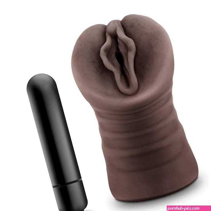 Hot Chocolate Alexis Black Vibrating Pocket Pussy by Blush Novelties