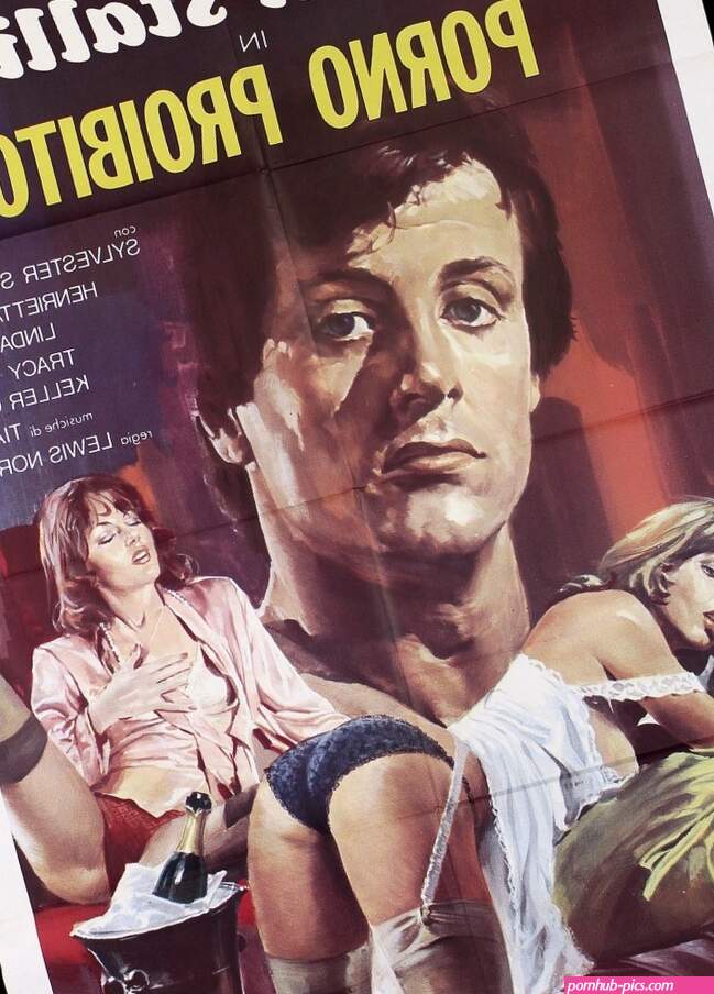 PORNO PROIBITO MANIFESTO XXX SYLVESTER STALLONE 1970 ITALIAN STALLION POSTER 2F