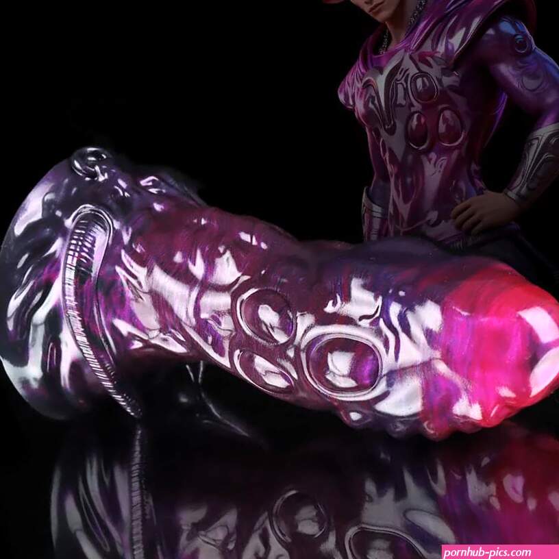 Toydreamy Taurus Black Purple Fantasy Dildo Knot Dildo Premium Body-Safe Silicone Bold Artistic Design Ideal for Solo Partner Play