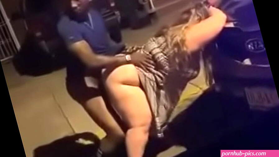 American couple fucking in public