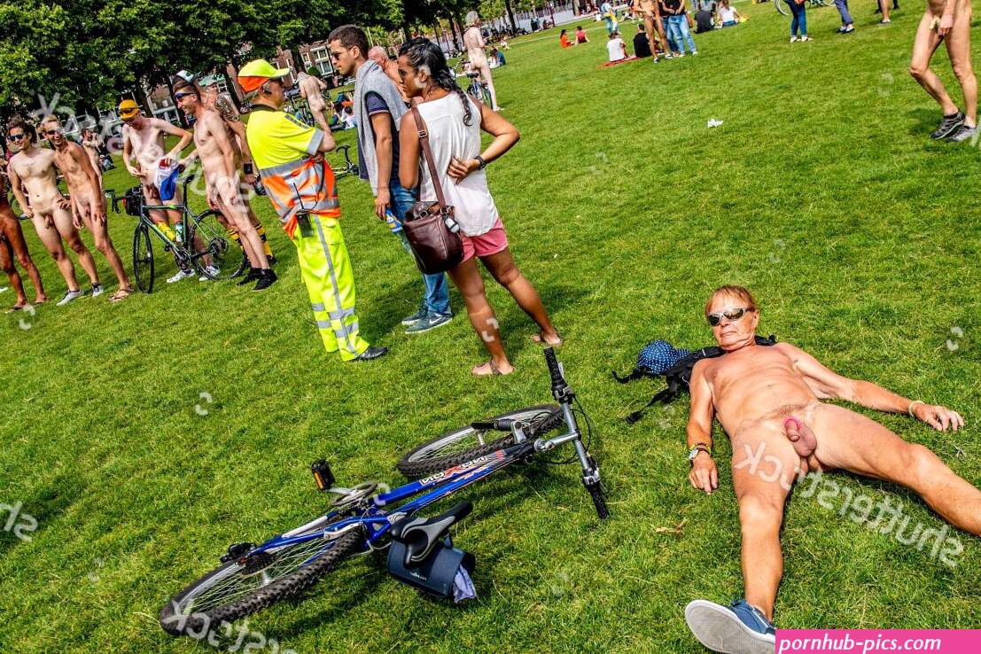 Naked Bikeride Amsterdam Editorial Stock Photo