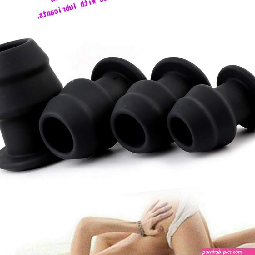 Hollow Prostate Anal Butt Plug Massager Large Dildo Tunnel Probe Sex Toy USA