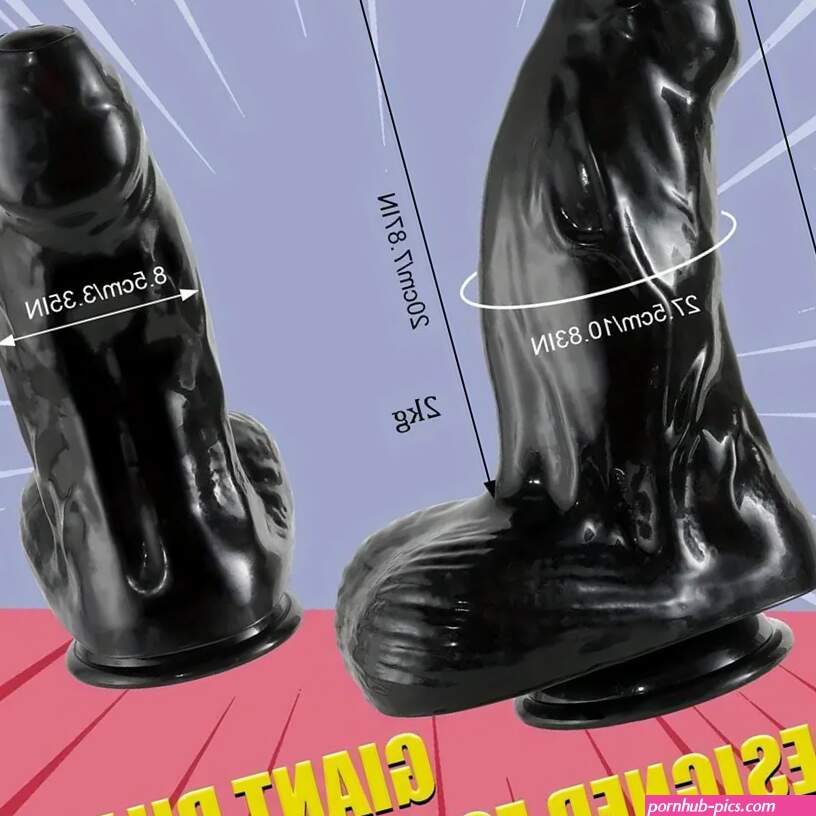 11.02in Huge Thick Big Black Uncut Large Anal Dildo For Deeper Play Wo