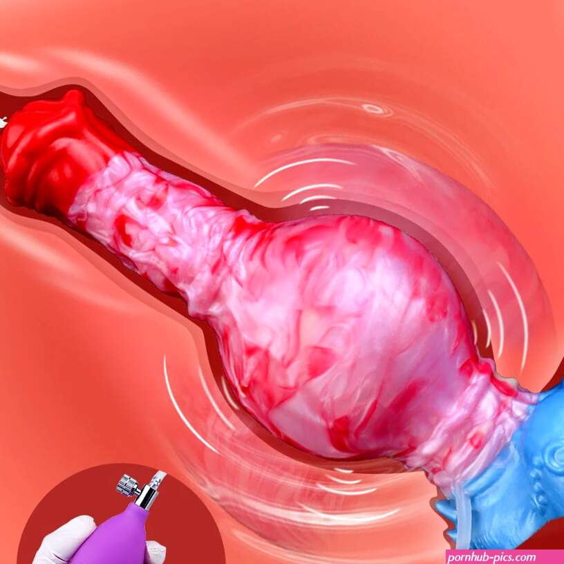 Ejaculating Inflatable Dragon Dildo Anal Butt Plug