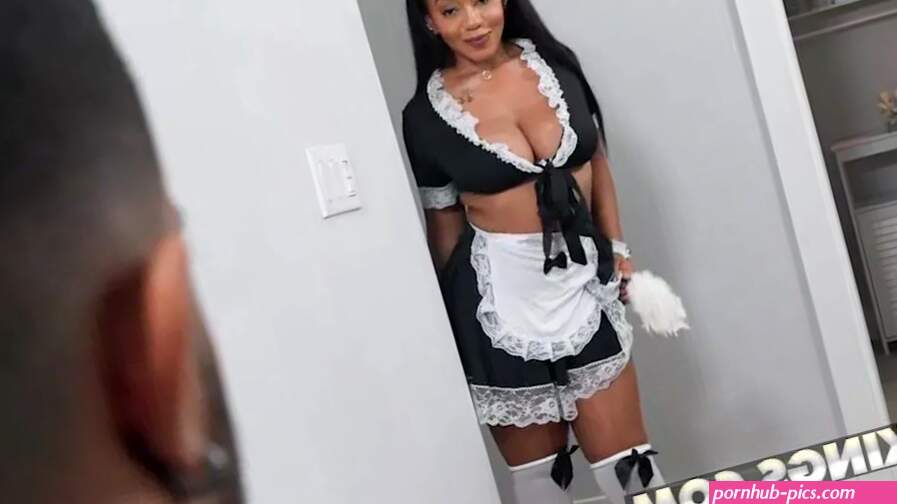 The black maid is eager to be fucked by the masters son.