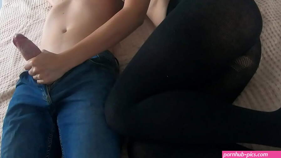 Booty teen in black pantyhose have first sex with her boyfriend