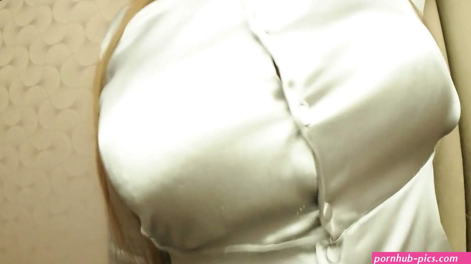 Satin Blouse Buttons Stuck By My Cums Porn Videos