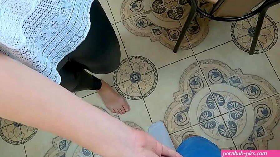Aunt sucking his dick for the first time ! POV Blowjob