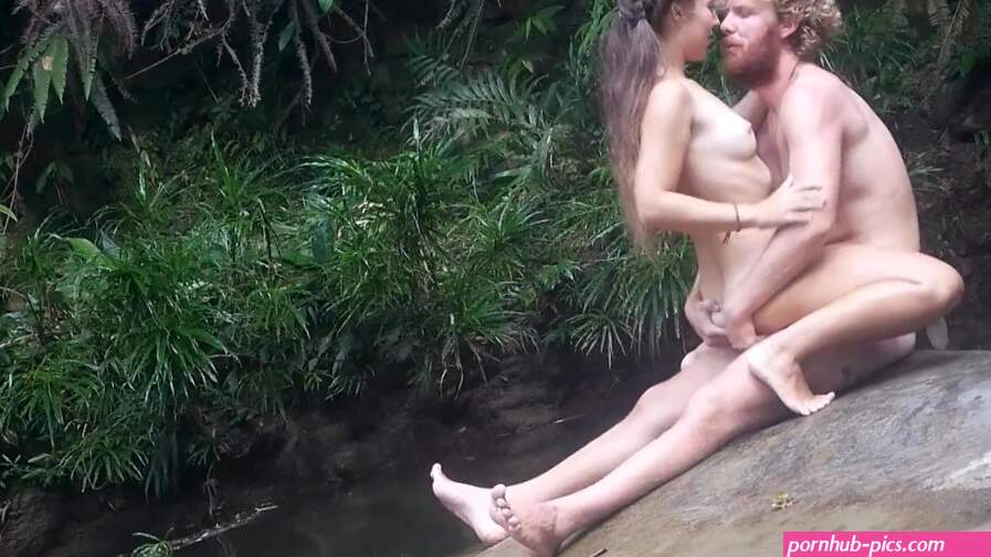 Wild man seduces beautiful girl in the Blue Lagoon and have amazing sex with her