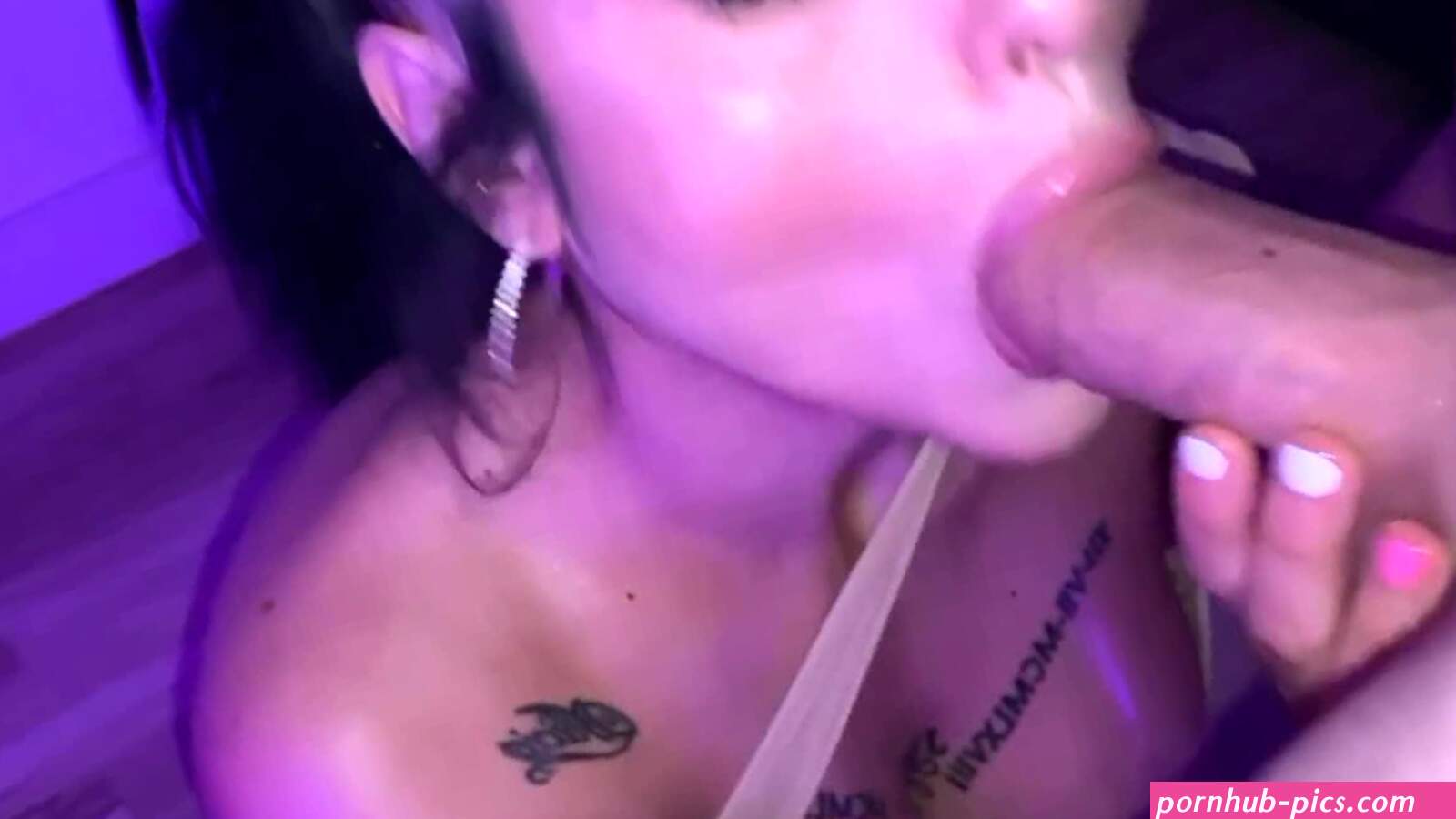 I went from fucking this curvy brunette babe from behind to fucking her face and big tits.
