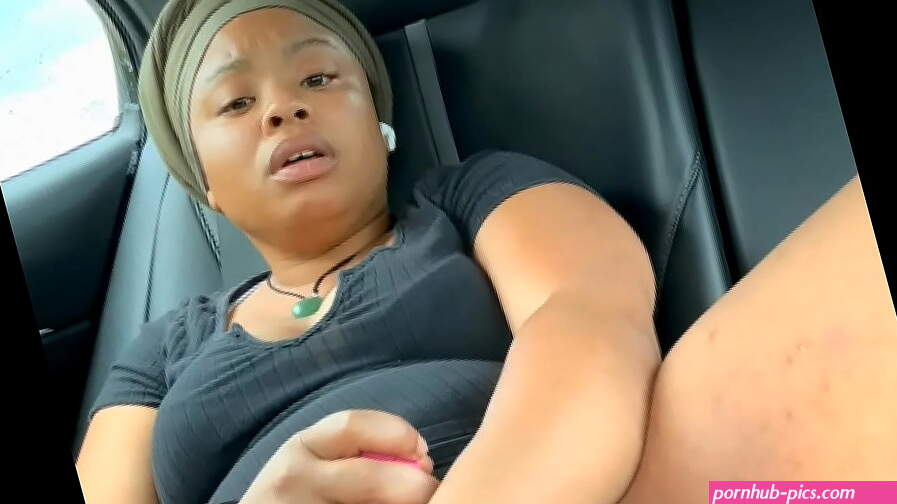 She almost got caught squirting in her backseat!!
